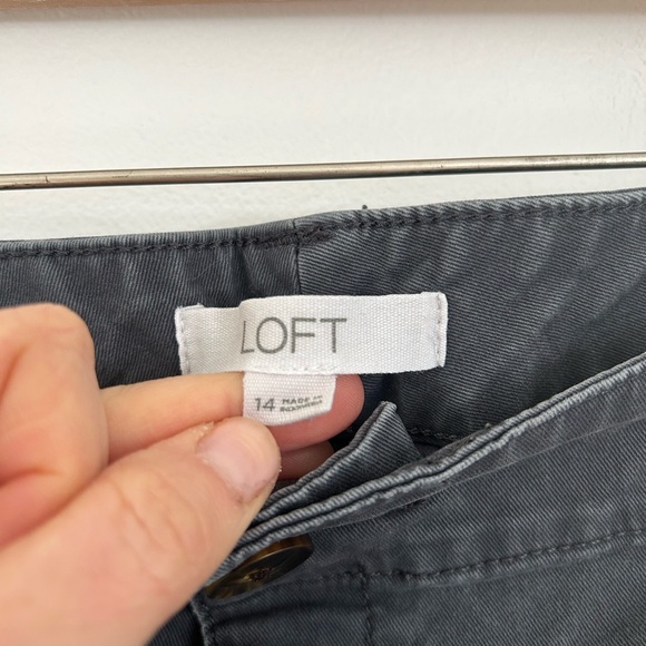 LOFT the Monroe Slim Grey Trouser - Picture 3 of 5